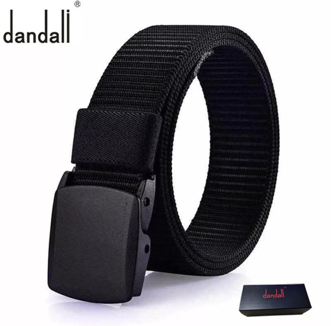 Picture of Fashionable High Quality Men Black Nylon Belt Outdoor Automatic Buckle Canvas Belts