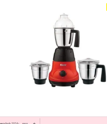 Picture of Kiam BL-1000 3 In 1 Mixer Blender and Grinder - 750 watt - 1.5 Liter - Silver and Red
