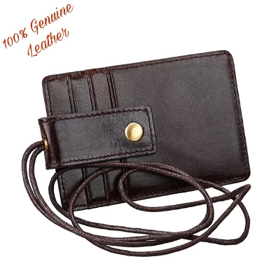 Picture of Black Color Cow Leather Card Holder For Men & Women