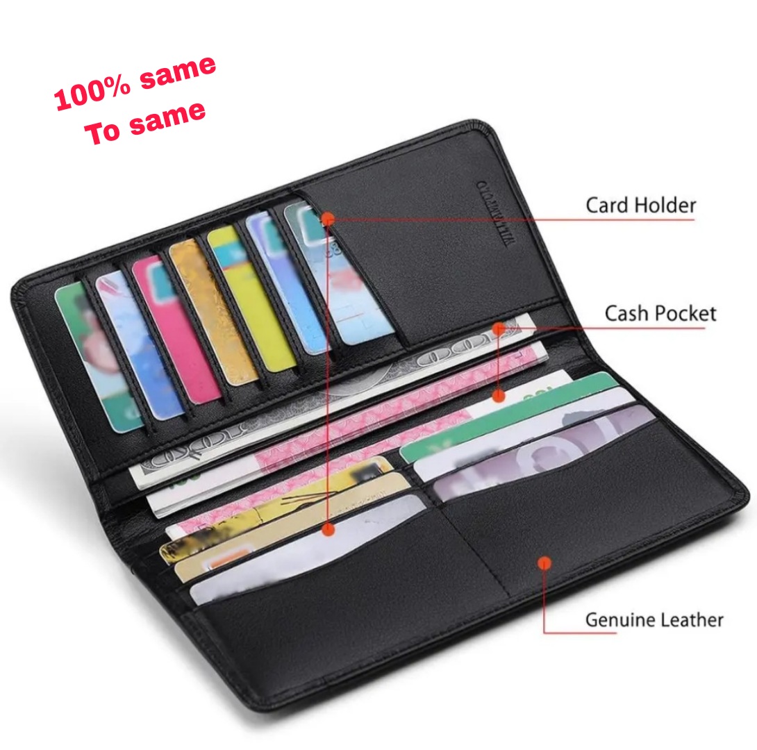 Picture of Sublimation Blank Lady Long Wallet  Large Capacity Bag Pu Leather Women Card Purse Bag