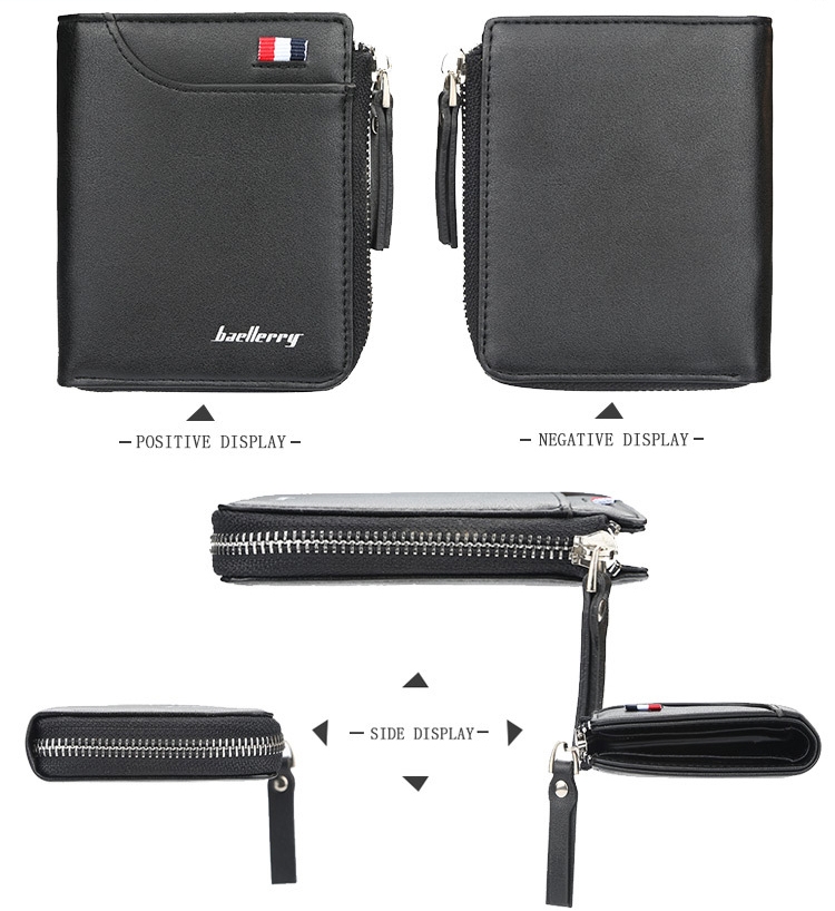 Picture of New Vintage Men Wallets Coin Pocket Multi - function driving license Small Wallet Men Purse Card Holder Money Bag