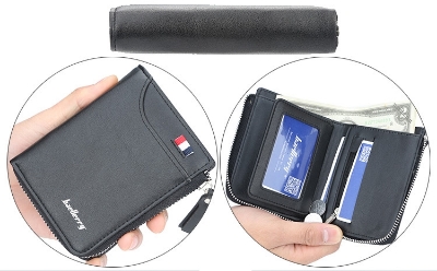 Picture of New Vintage Men Wallets Coin Pocket Multi - function driving license Small Wallet Men Purse Card Holder Money Bag