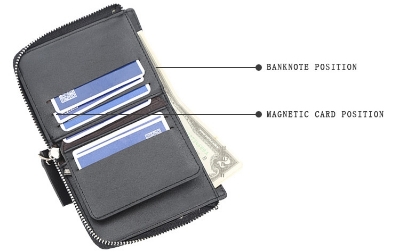 Picture of New Vintage Men Wallets Coin Pocket Multi - function driving license Small Wallet Men Purse Card Holder Money Bag