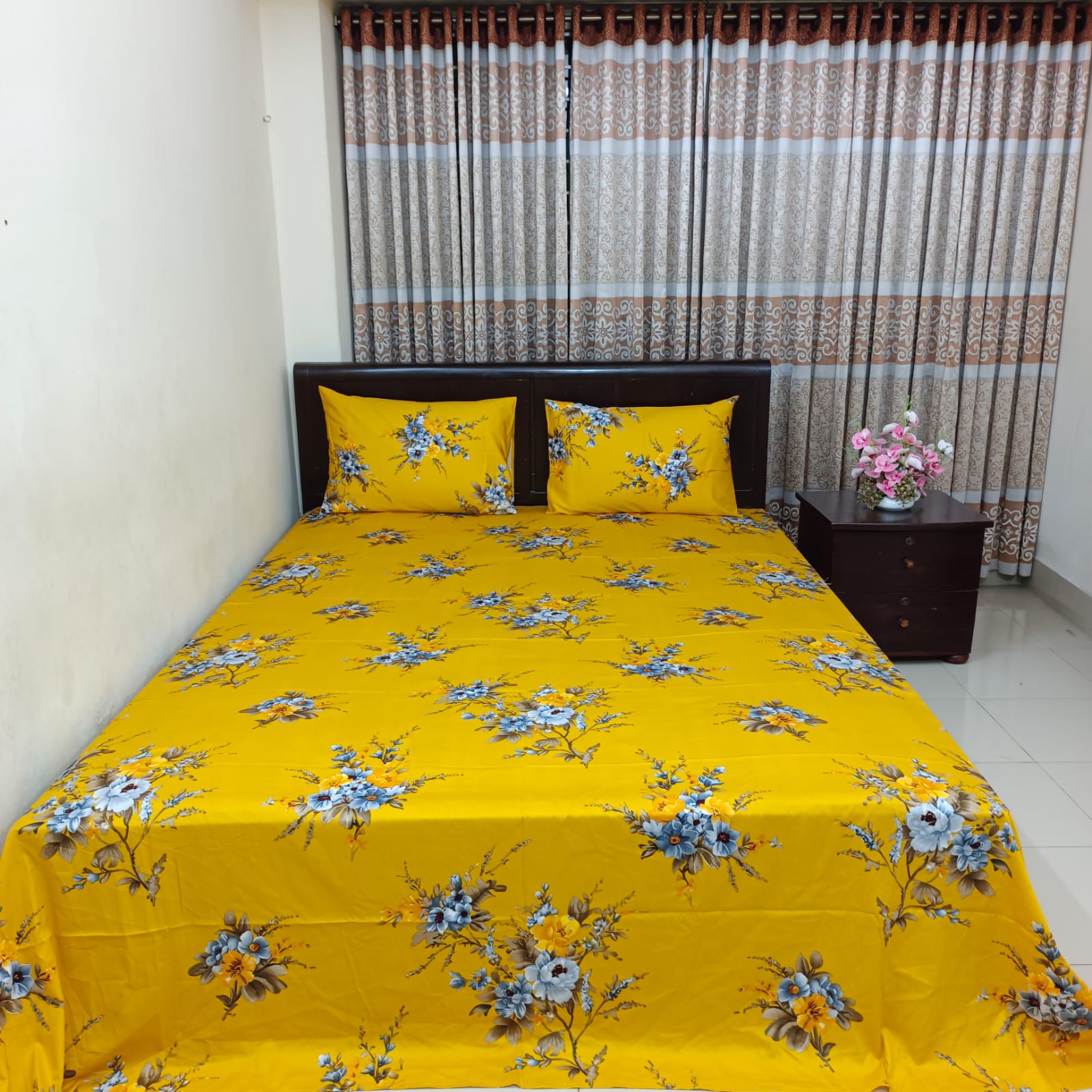 Picture of 30/30 Count Luxury Exclusive Bedsheet – King Size – 3 Pecs Set – Bashonti