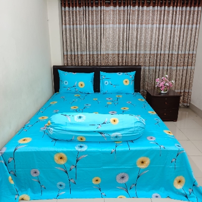 Picture of 30/30 Count Luxury Exclusive Bedsheet – King Size – 3 Pecs Set – Neon Sky