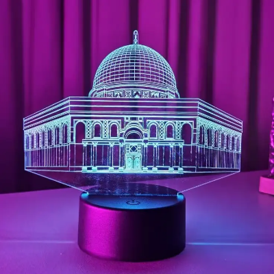 Picture of GearUP Acrylic Multicolor Night Lamp (Al-Aqsa Mosque) 