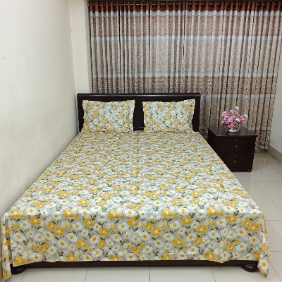 Picture of Luxury Twill Cotton Bedsheet – King Size – 3Pecs – Cosmos