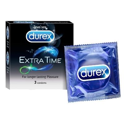 Picture of Durex Extra Time Condom For Men - 3Pcs Pack(India)