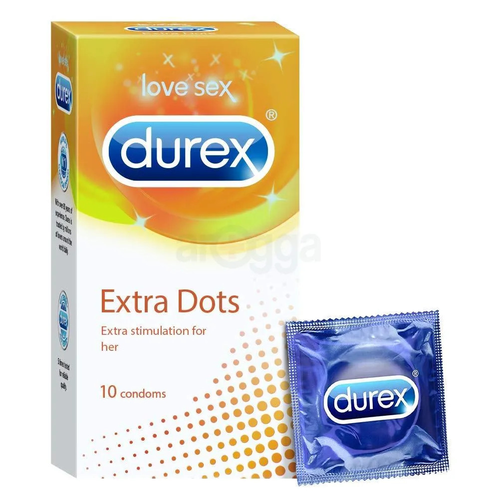 Picture of Durex Extra Dotted Condoms for Men - 10Pcs Pack(India)