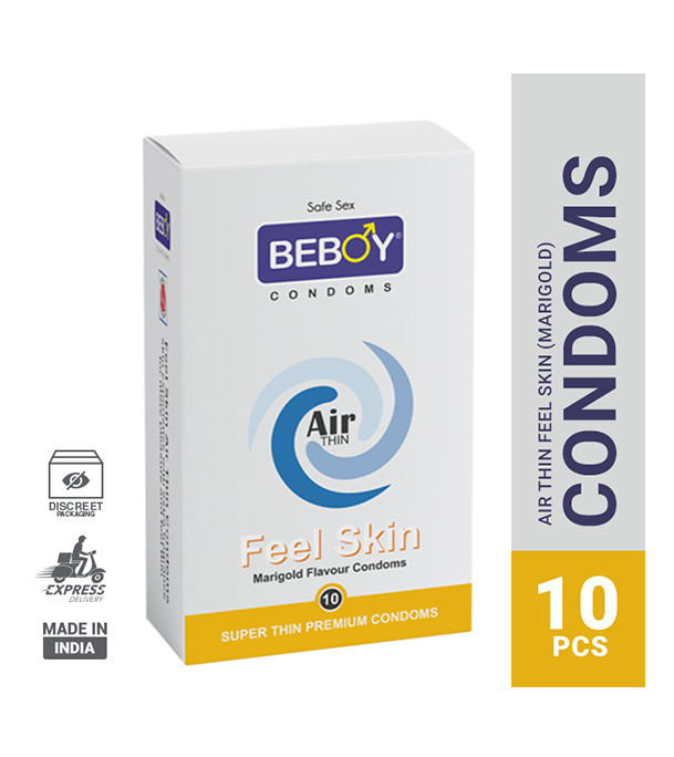Picture of Beboy Air Thin Feel Skin Super Thin (Marigold) Condom - 10Pcs Pack(India)