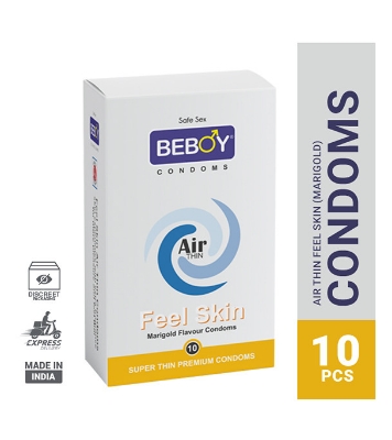 Picture of Beboy Air Thin Feel Skin Super Thin (Marigold) Condom - 10Pcs Pack(India)