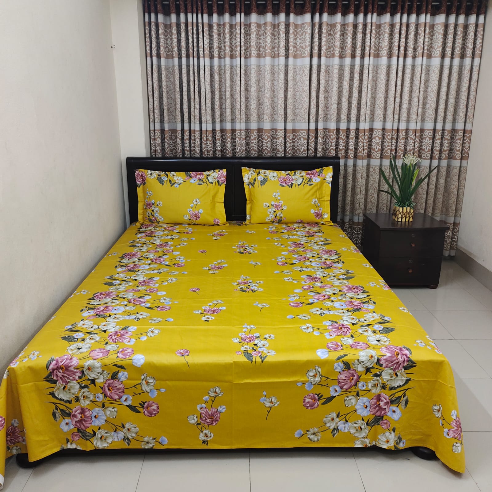 Picture of Luxury Twill Cotton Bedsheet – King Size