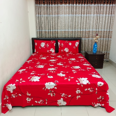 Picture of Luxury Twill Cotton Bedsheet – King Size – Lota Red