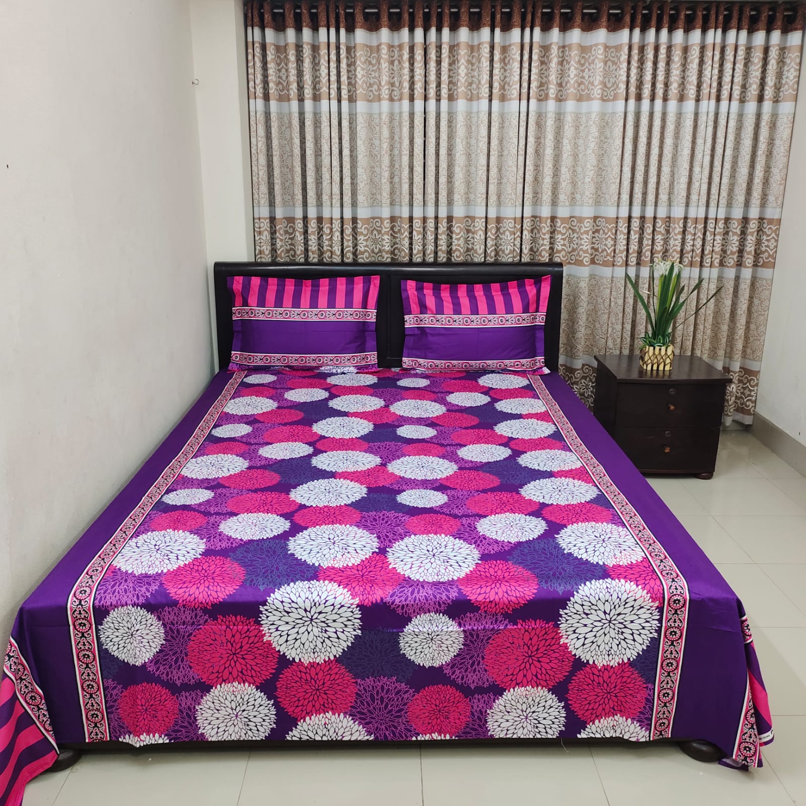Picture of Luxury Twill Cotton Bedsheet – King Size