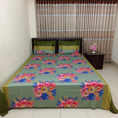 Picture of Luxury Twill Cotton Bedsheet – King Size – 3Pecs Set