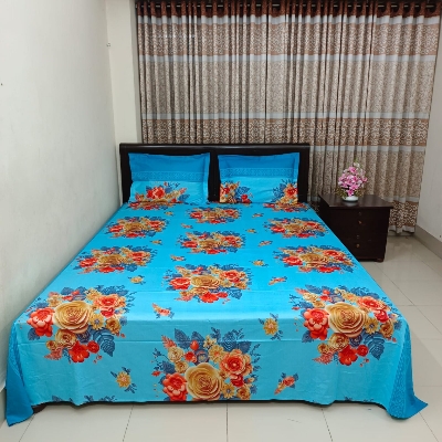 Picture of Luxury Twill Cotton Bedsheet – King Size – 3Pecs Set