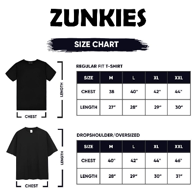 Picture of Zunkies Hulk Oversized Drop Shoulder Black T-shirt
