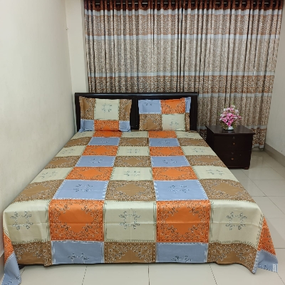 Picture of Luxury Twill Cotton Bedsheet – King Size – 3Pecs – Chocolate Box