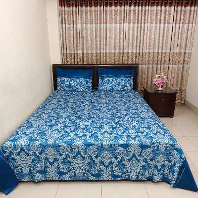 Picture of Luxury Twill Cotton Bedsheet – King Size – 3Pecs – Royel Blue