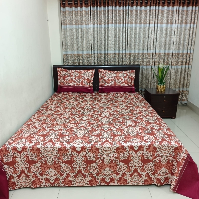 Picture of Luxury Twill Cotton Bedsheet – King Size – 3Pecs – Royel Brown