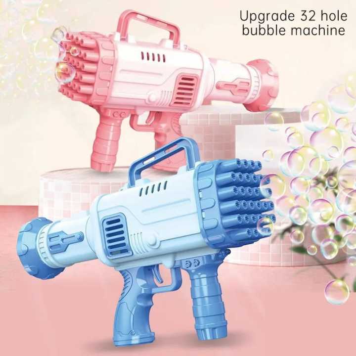 Picture of 32 Holes Bubble Machine Toys for Kids Rocket Soap Bubble Machine Automatic Toys Children Gift