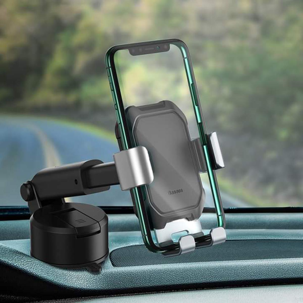 Picture of Baseus Gravity Car Phone Holder + Suction Cup Adjustable Universal Mount Holder