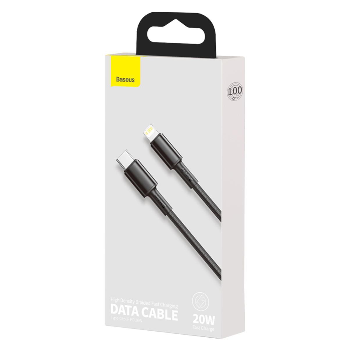 Picture of Baseus High Density Braided Type-C to iP PD 20W Data Cable 1M - black