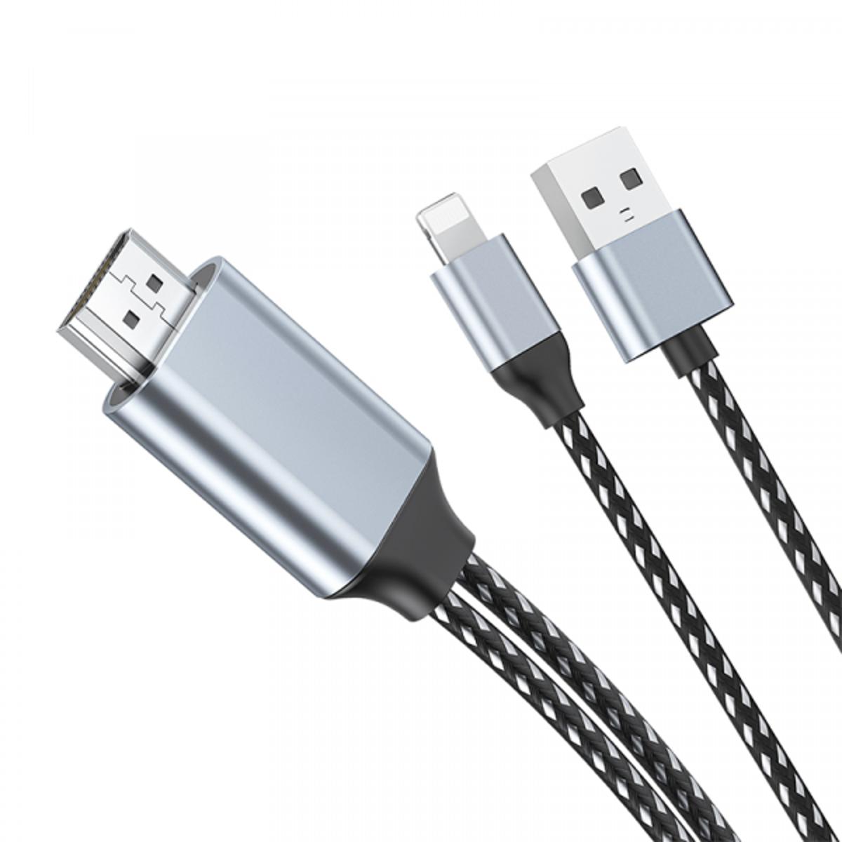 Picture of Wiwu Plug & Play Lightning To HDTV Cable Adapter- black