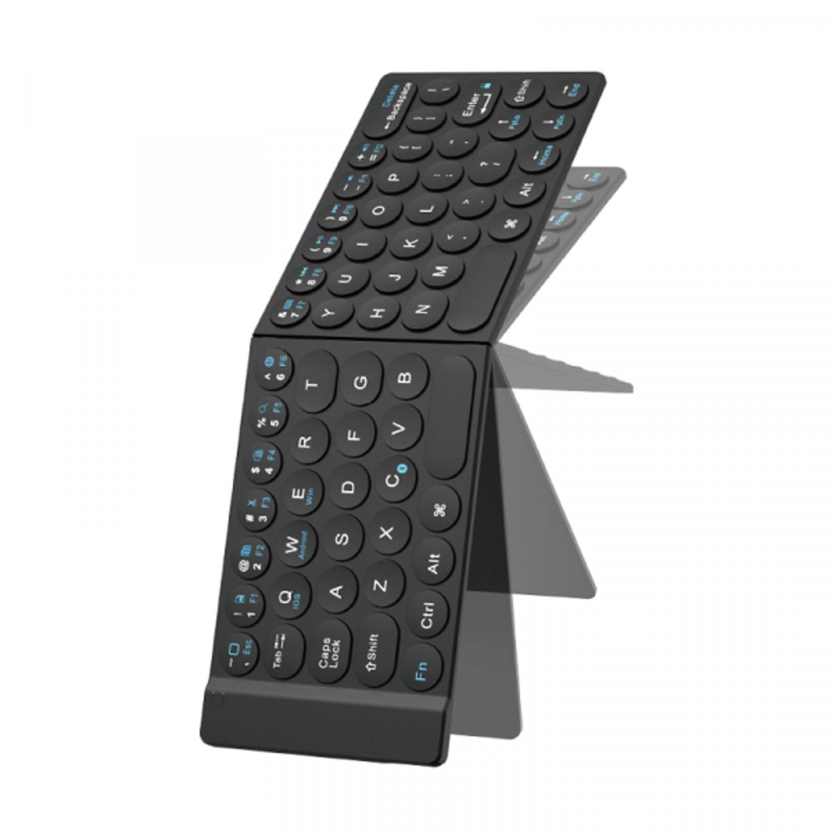 Picture of WiWU Folding Mini Portable Wireless Keyboard for iOS and Android - Black