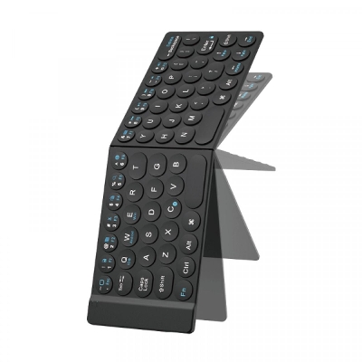 Picture of WiWU Folding Mini Portable Wireless Keyboard for iOS and Android - Black