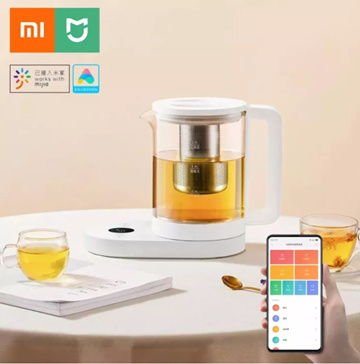Picture of Xiaomi Mijia Multifunctional Smart Electric Skillet Kettle 1.5L 304 Stainless Steel Tea Leak Health Pot Work - White - Electric Kettle