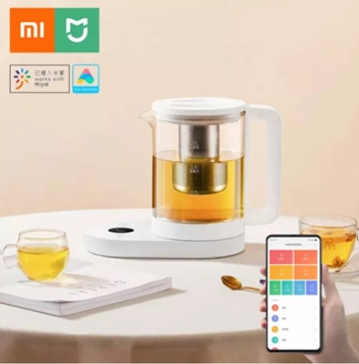 Picture of Xiaomi Mijia Multifunctional Smart Electric Skillet Kettle 1.5L 304 Stainless Steel Tea Leak Health Pot Work - White - Electric Kettle
