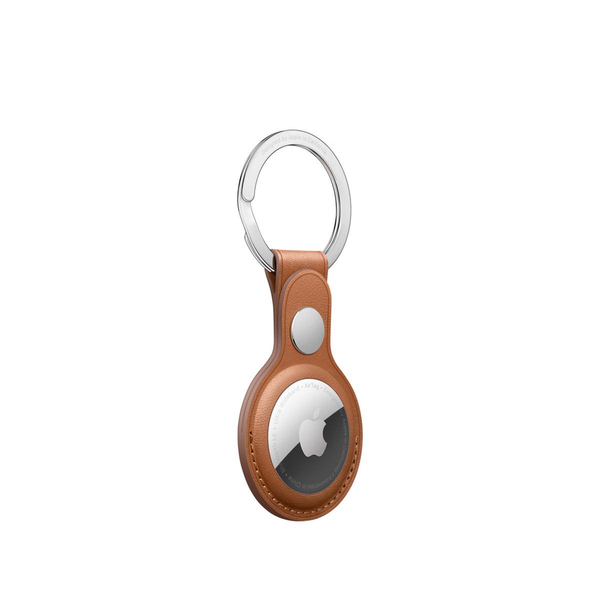 Picture of COTEetCI Anti-theft Leather Case for Apple AirTag  - BrowN