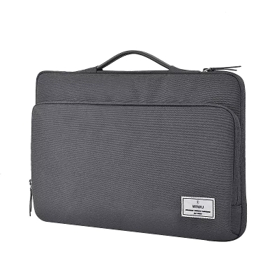 Picture of WiWU Ora Laptop Sleeve for Macbook Tablet Waterproof Large Capacity with Front Pocket Fully Protection laptop bag 14.2 inchi - Black