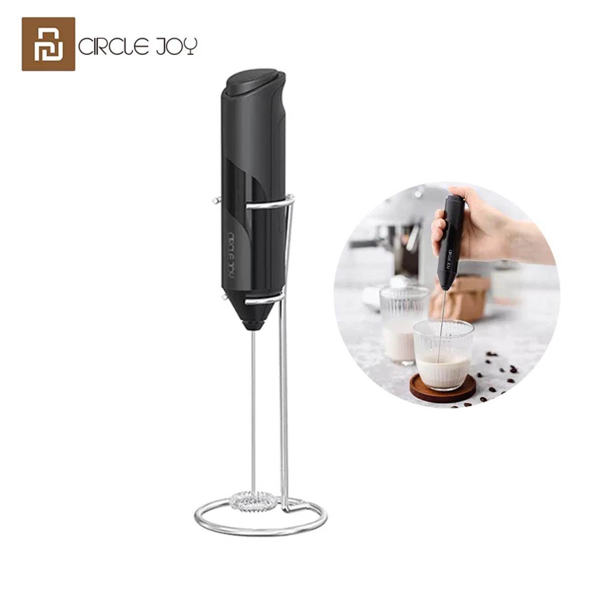 Picture of Circle Joy Electric Milk Frother Handheld Mixer Foamer Coffee Maker - Black