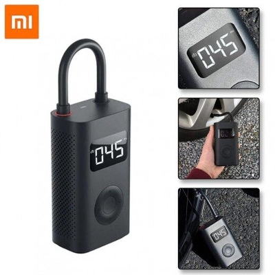 Picture of Xiiaomi Air Pump Mi Portable Air Compressor Tire Portable Electric Pump For Car Bike Football Motorcycle - Black