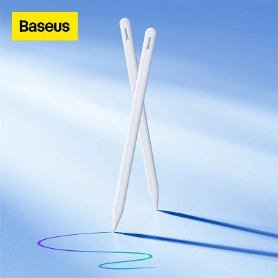 Picture of Bases Smooth Writing Wireless Charging Stylus(Active + Wireless Version)  For iiPad -White