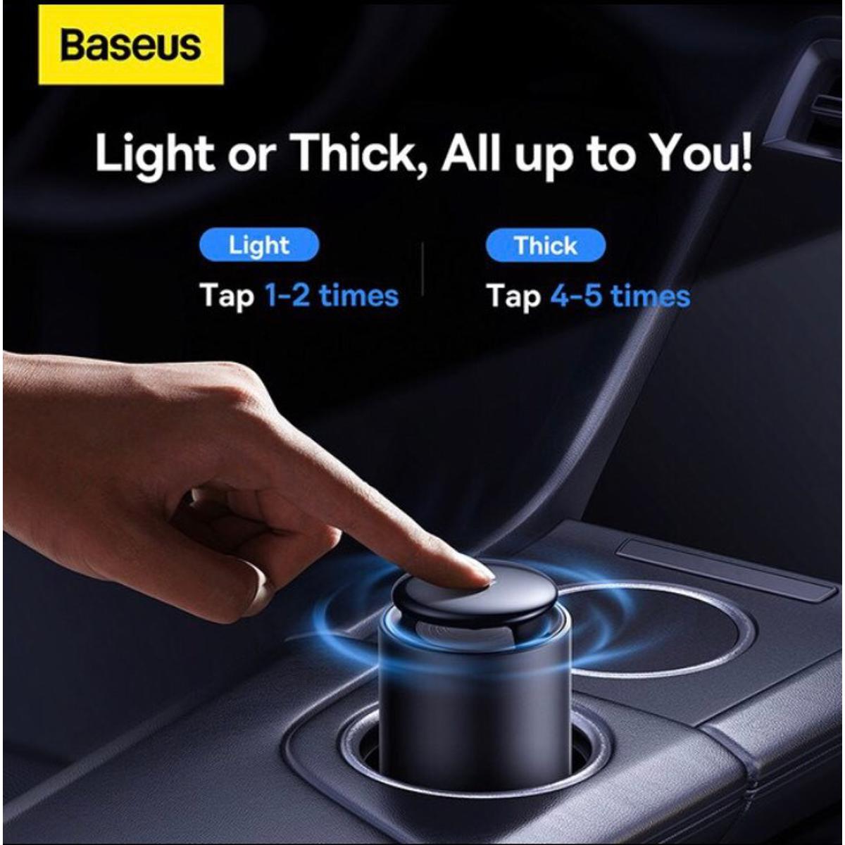 Picture of Baseus Car Air Freshener Natural Perfume Fragrance Holder Diffuser Adjustable Aroma Aromatherapy Diffuser Freshener Holder - Black