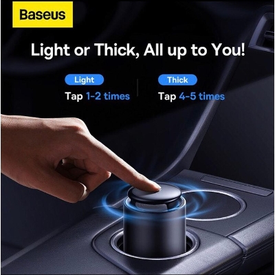 Picture of Baseus Car Air Freshener Natural Perfume Fragrance Holder Diffuser Adjustable Aroma Aromatherapy Diffuser Freshener Holder - Black