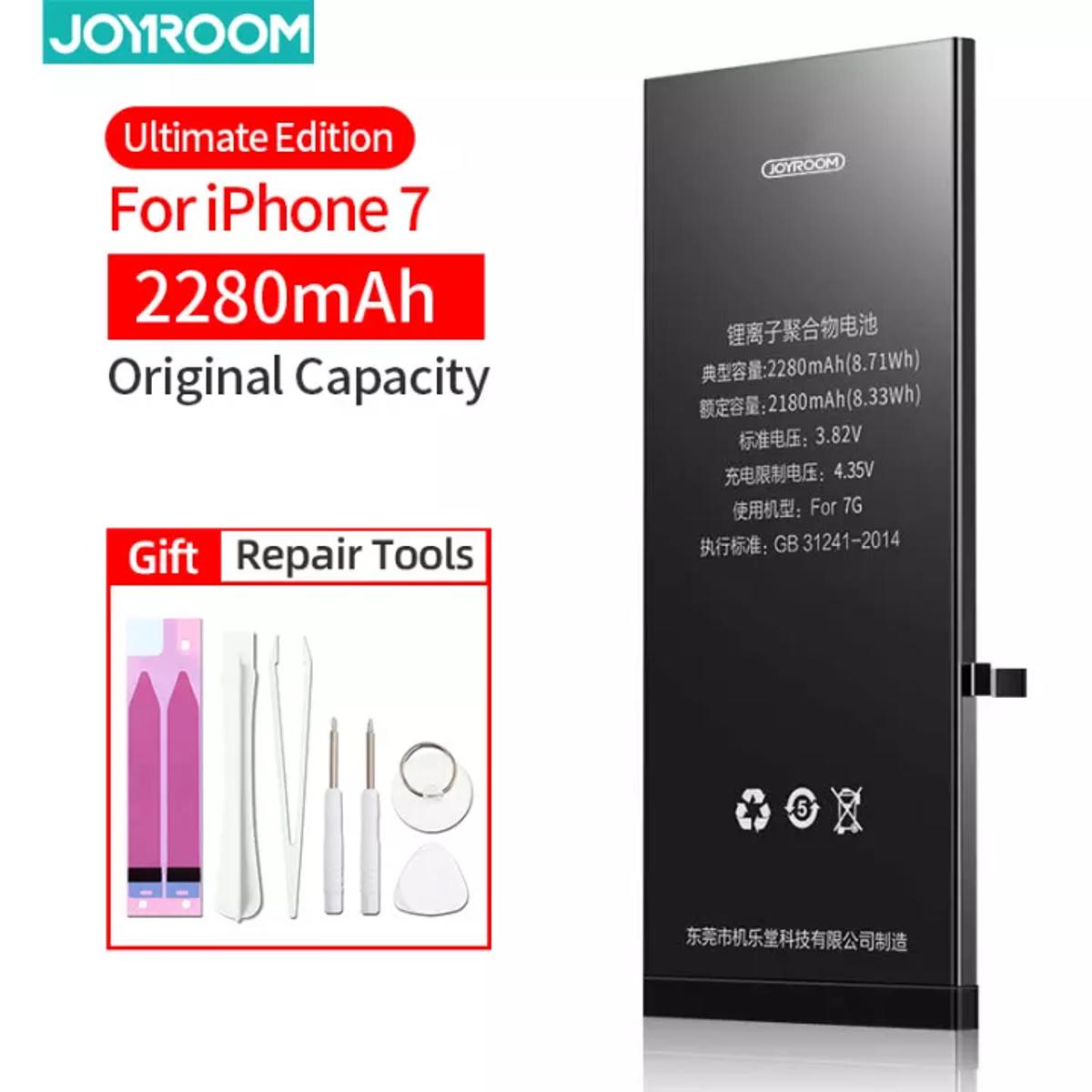 Picture of Joyroom Battery For IPhone 7  2280mah  High Capacity Battery Replacement Battery  with DIY Tool Kit