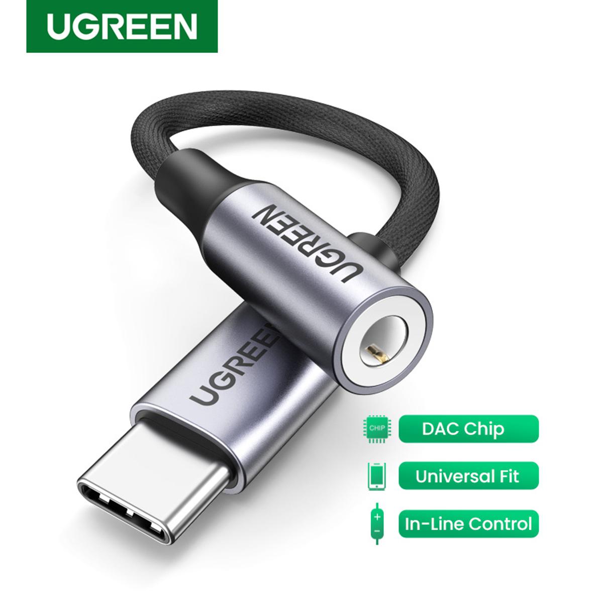 Picture of U GREEN Converter 3.5mm Earphone Jack Adapter Audio Aux Cable DAC Chip 30632