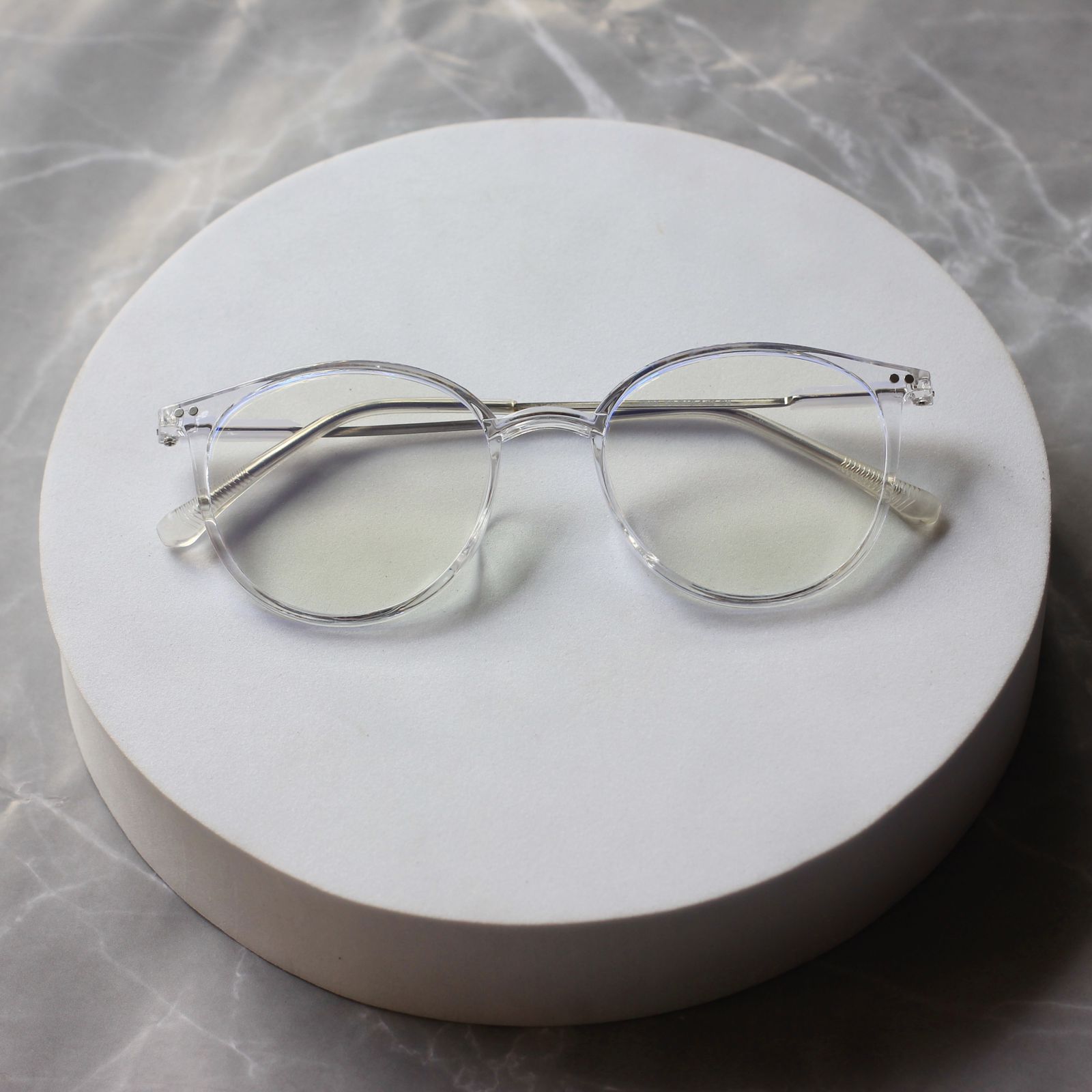 Picture of Classic Metal/PC Round Frame Myopia Glasses Fashion Retro Optica/ Glasses Ultralight Vision Care Short Sighted Eyewear