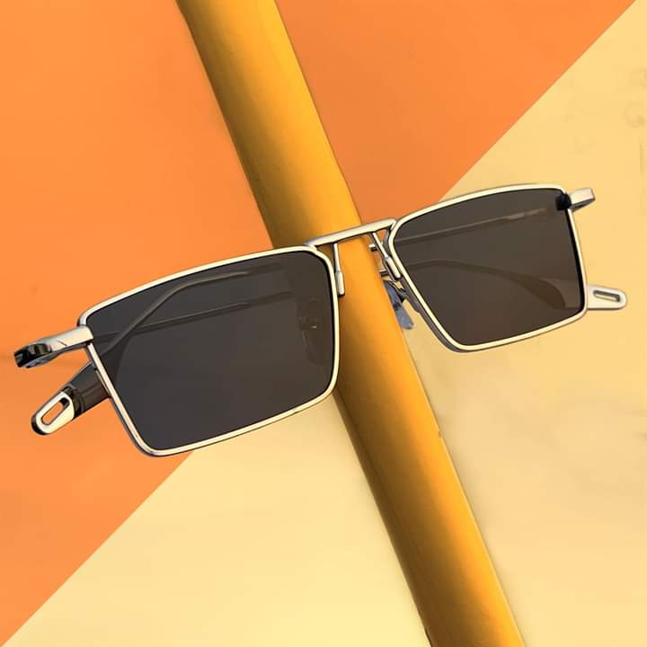 Picture of Sunglasses 2024 Fashion Small Box Metal Frame Rectangle Glasses