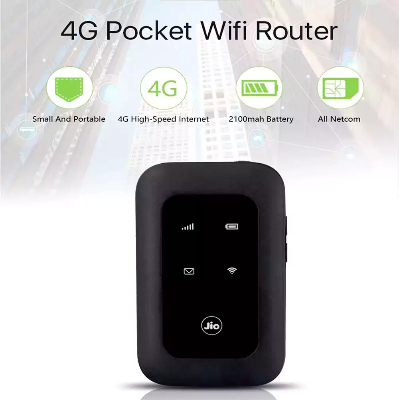 Picture of Jio MF800 4G Wifi Pocket Router 2100mAh Battery - Black