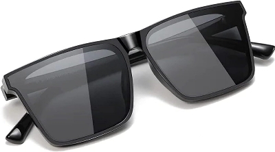 Picture of New Men Fashionable Black Sunglasses Black Vision Driving Uv Protection Party Travel Sunglasses Best Sunglasses - Sun Glass For Men