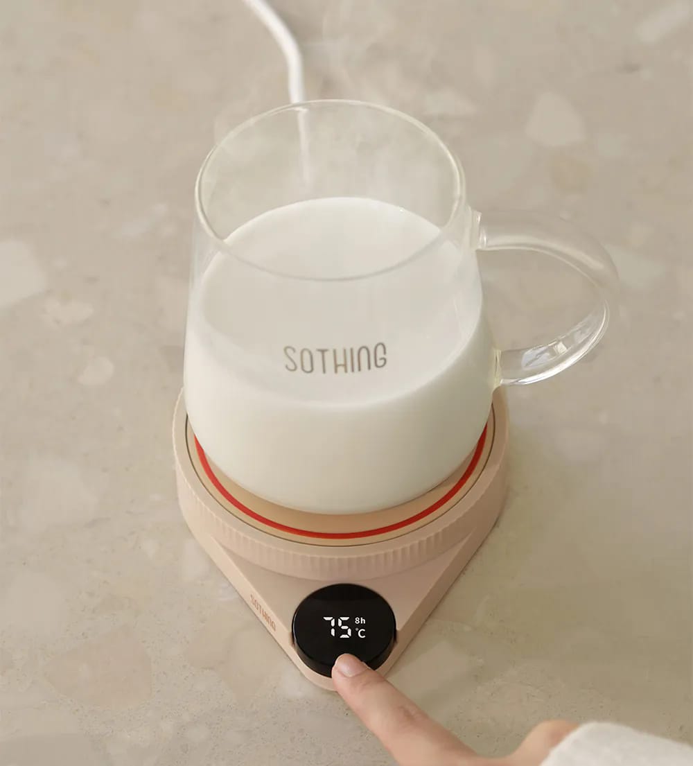 Picture of Xiaomi Sothing Heating Coaster Adjustable Temperature Digital Display Electric Hot Plate 3 Gear Heating Pad