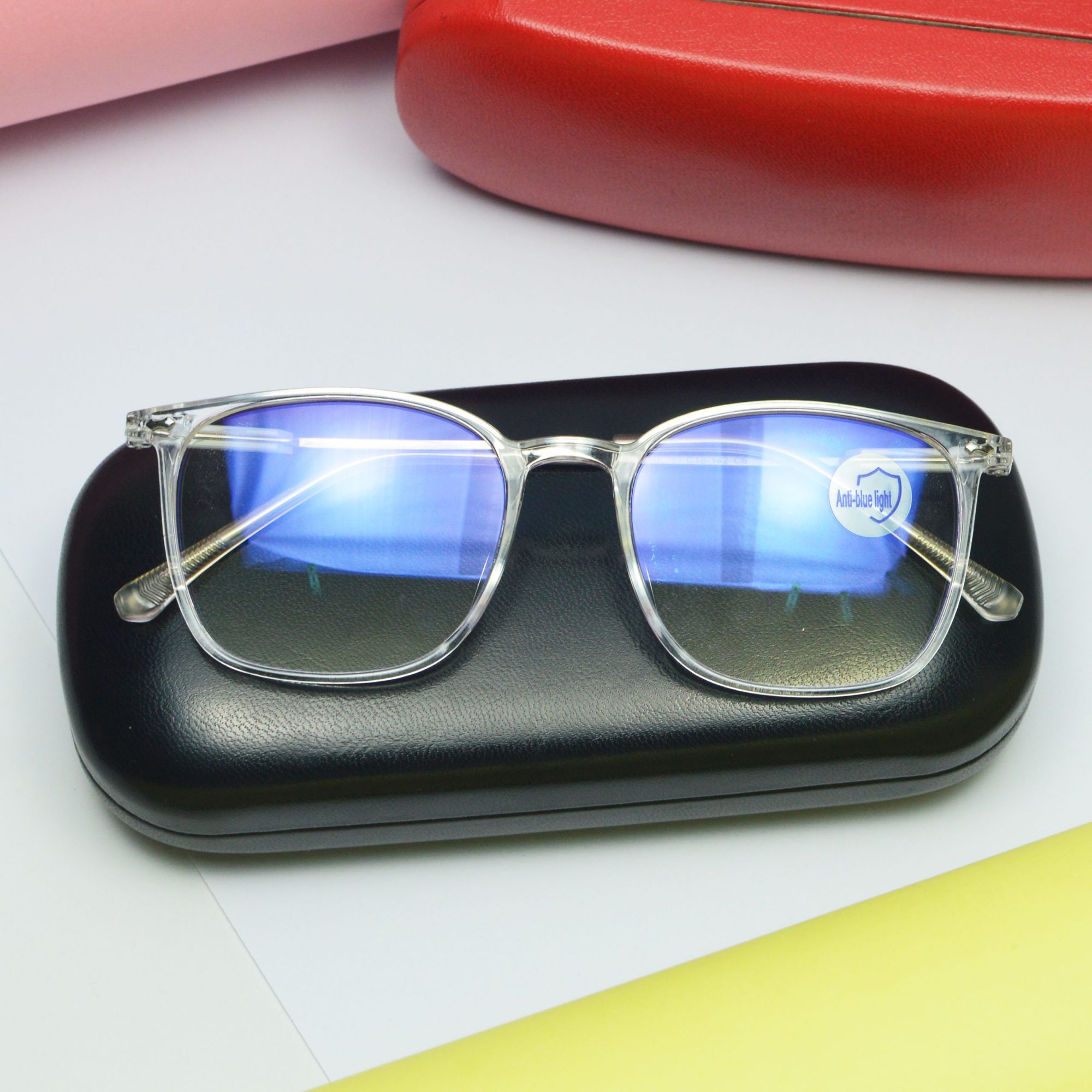 Picture of Classic Metal/PC Square Frame Myopia Glasses Fashion Retro Optica/Glasses Ultralight Vision Care Short Sighted Eyewear