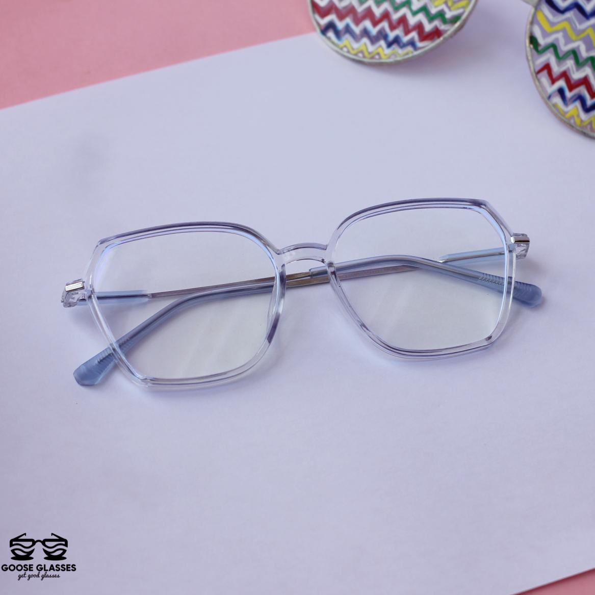 Picture of Square Glasses Computer Glasses Glasses Full Frame Glasses Anti Blue Light Men Women Glasses Metal Glasses