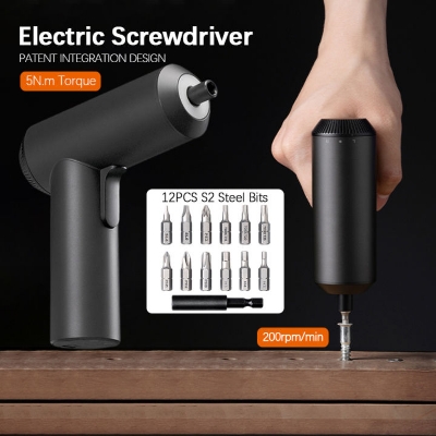 Picture of Xiaomi Mijia Electric Screwdriver Patent Cordless 3.6V 2000mAh Rechargeable Battery 5N.M Torque 12PC S2 Bits
