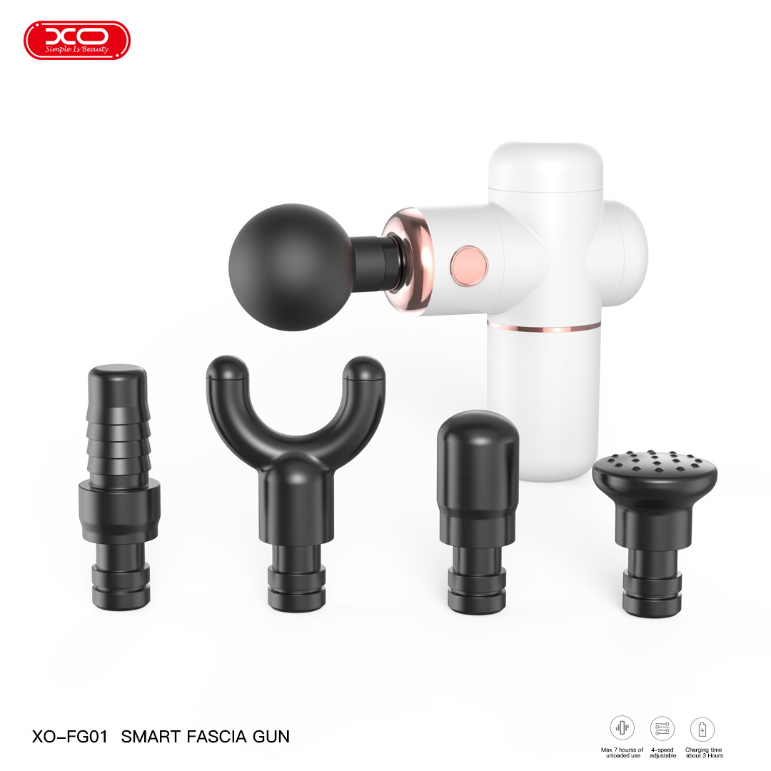 Picture of XO XO-FG01 Smart Fascia Massage Gu n with 4 Replacement Heads